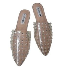 Steve Madden Tanna Womens  Crystal Clear  Sandals Size 6.5 Princess